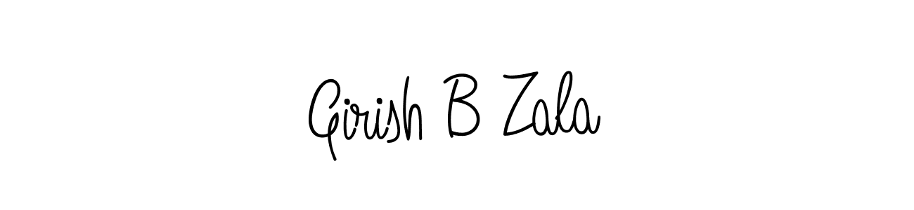 Make a beautiful signature design for name Girish B Zala. Use this online signature maker to create a handwritten signature for free. Girish B Zala signature style 5 images and pictures png